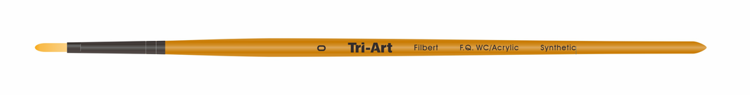 Tri-Art Artist Brushes - Short Synthetic - WC/Acryl - Filbert - 0 - Art Noise