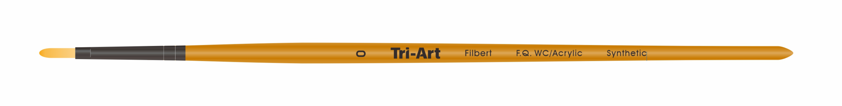Tri-Art Artist Brushes - Short Synthetic - WC/Acryl - Filbert - 0 - Art Noise