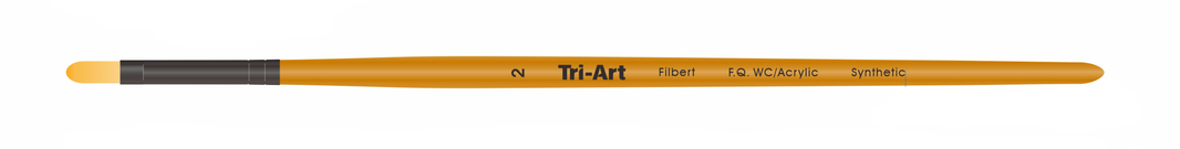 Tri-Art Artist Brushes - Short Synthetic - WC/Acryl - Filbert - 2 - Art Noise