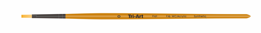 Tri-Art Artist Brushes - Short Synthetic - WC/Acryl - Flat - 0 - Art Noise