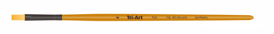 Tri-Art Artist Brushes - Short Synthetic - WC/Acryl - Flat - 4 - Art Noise