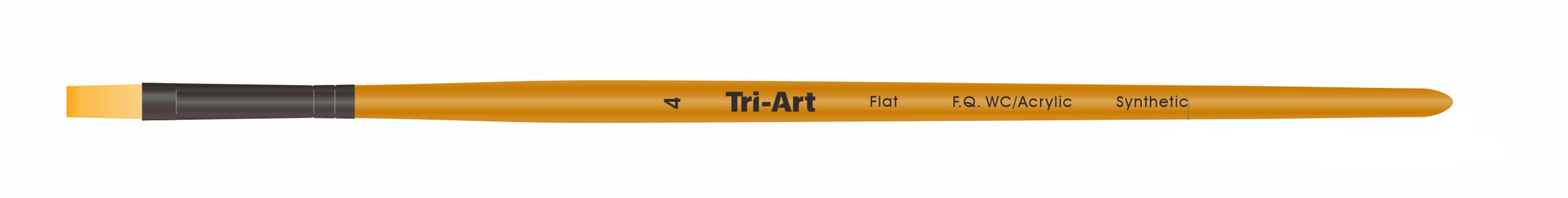 Tri-Art Artist Brushes - Short Synthetic - WC/Acryl - Flat - 4 - Art Noise