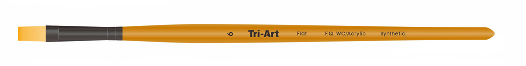 Tri-Art Artist Brushes - Short Synthetic - WC/Acryl - Flat - 6 - Art Noise