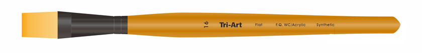 Tri-Art Artist Brushes - Short Synthetic - WC/Acryl - Flat - 16 - Art Noise