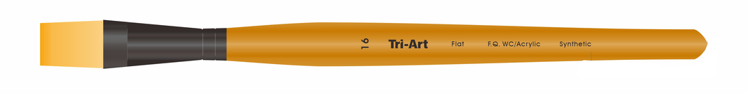 Tri-Art Artist Brushes - Short Synthetic - WC/Acryl - Flat - 16 - Art Noise