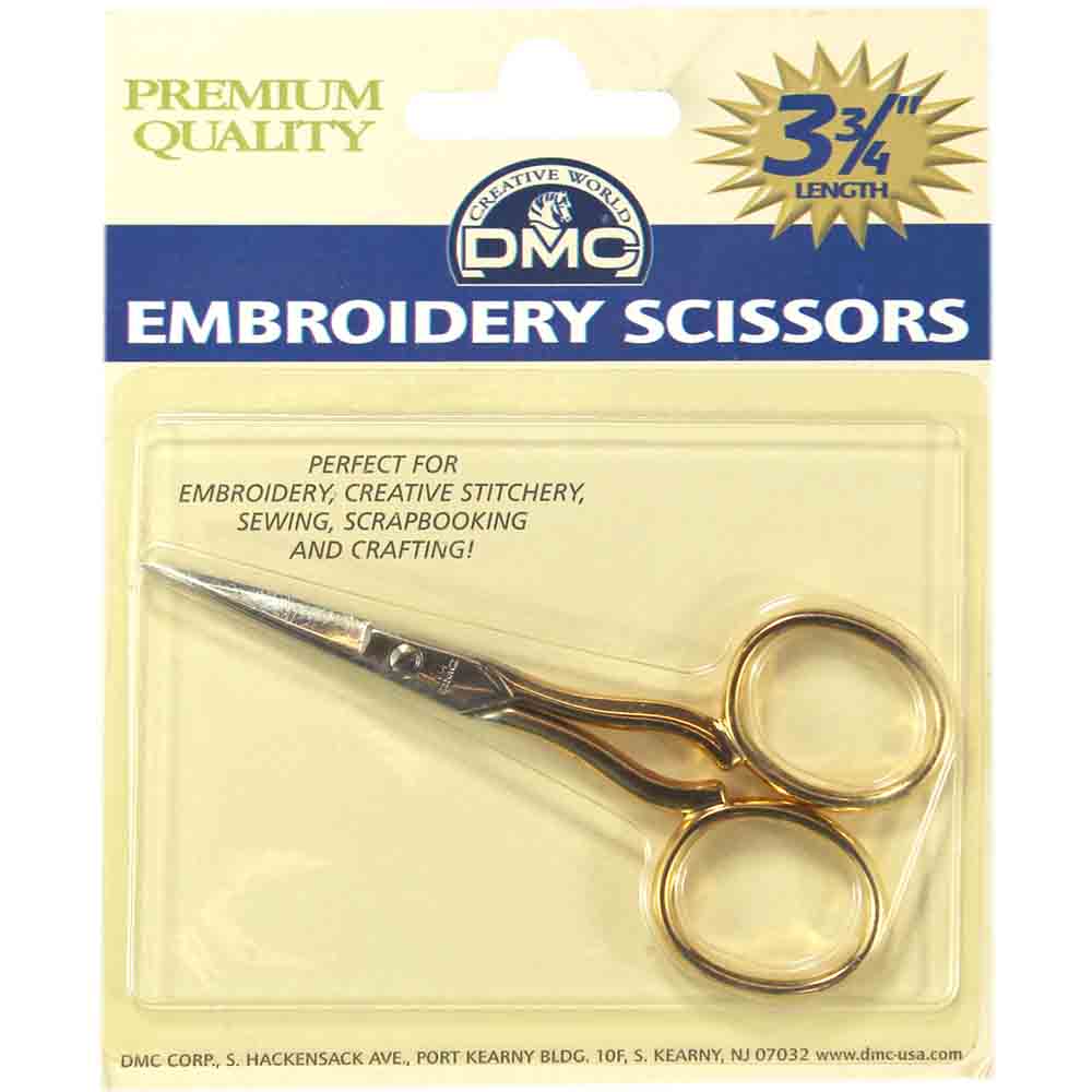 DMC - Gold Handled 33⁄4″ Embroidery Scissors