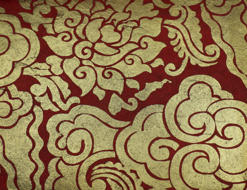 Tibetan Paper & Handicraft - Tibetan Lokta Paper - Pema Tingba Lotus Print - Art Noise