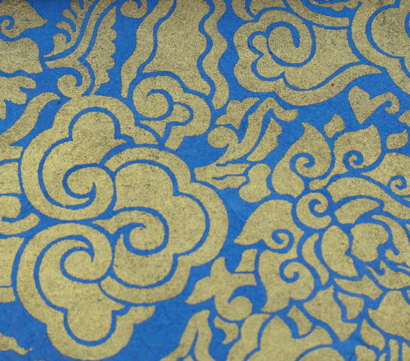 Tibetan Paper & Handicraft - Tibetan Lokta Paper - Pema Tingba Lotus Print - Art Noise