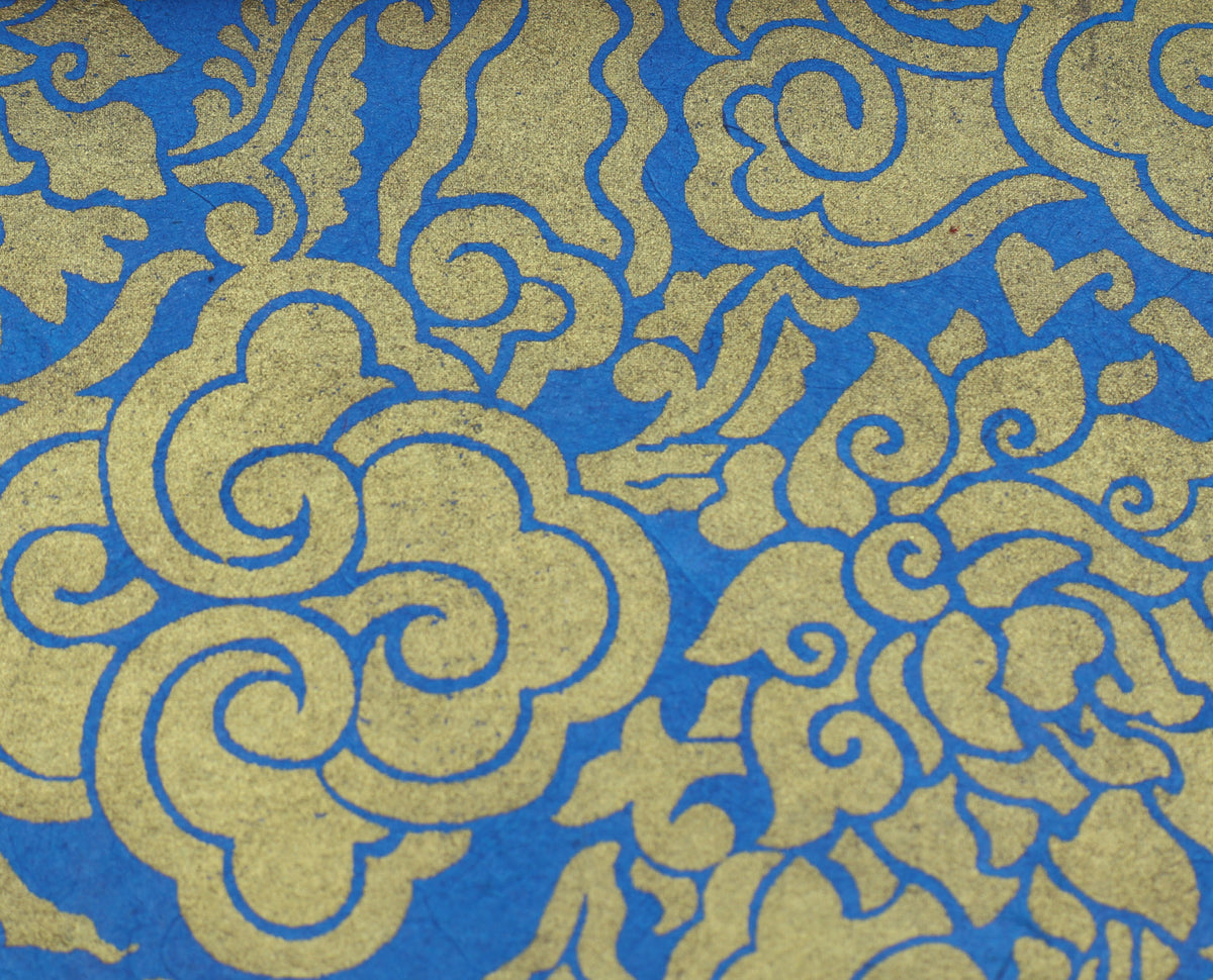 Tibetan Paper &amp; Handicraft - Tibetan Lokta Paper - Pema Tingba Lotus Print