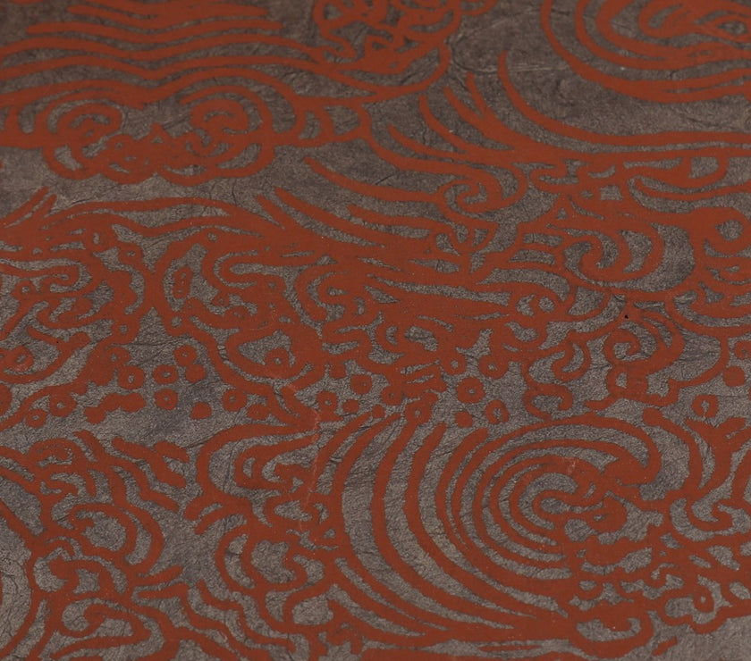 Tibetan Paper & Handicraft - Himalayan Lokta Paper - Wave print - 20x30" - Art Noise