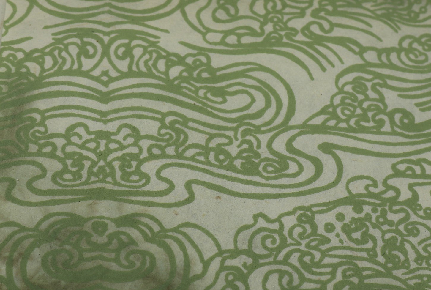 Tibetan Paper & Handicraft - Himalayan Lokta Paper - Wave print - 20x30" - Art Noise