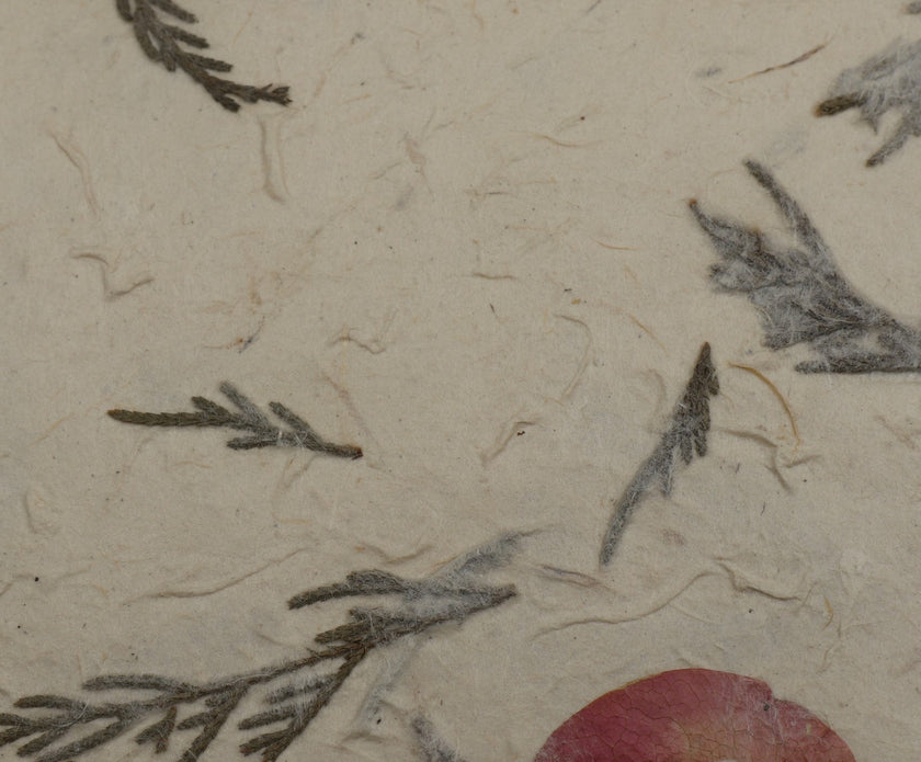 Tibetan Paper & Handicraft - Lokta Paper - Flower/Seeds - 20x30" - Art Noise