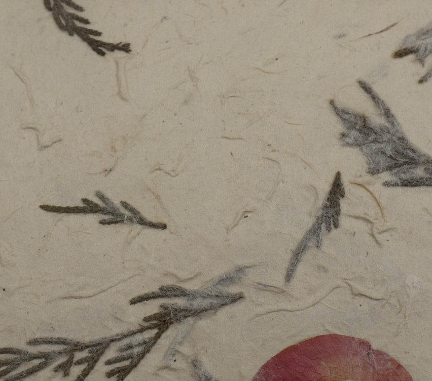 Tibetan Paper & Handicraft - Lokta Paper - Flower/Seeds - 20x30" - Art Noise