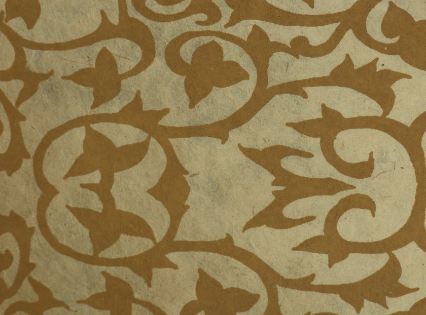 Tibetan Paper & Handicraft - Himalayan Lokta paper - Flower print - 20x30" - Art Noise