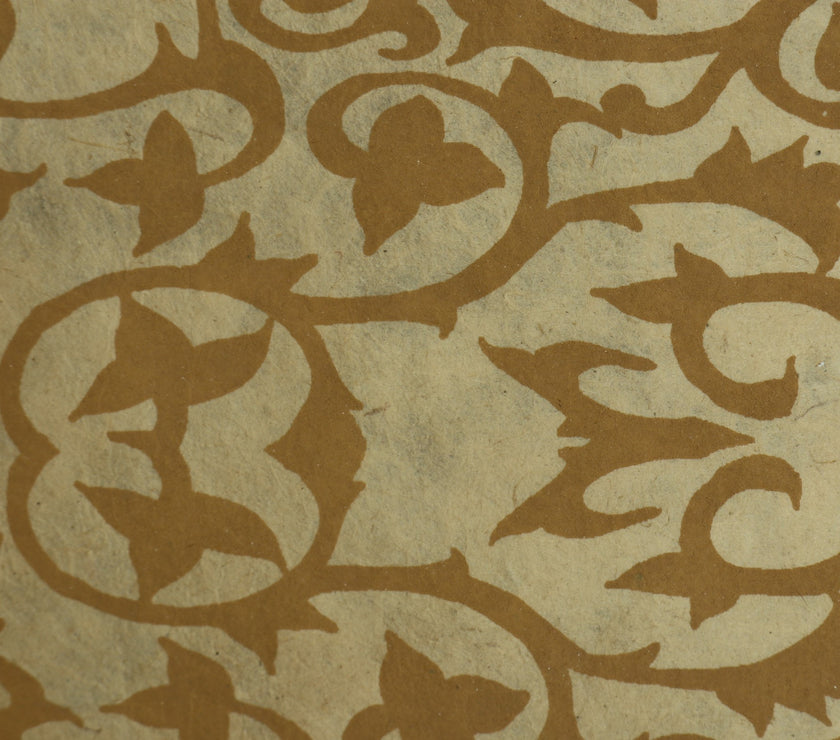 Tibetan Paper & Handicraft - Himalayan Lokta paper - Flower print - 20x30" - Art Noise