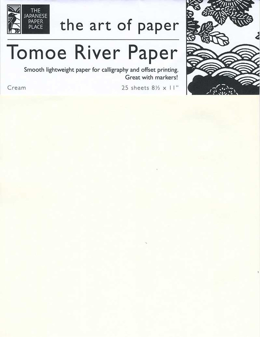 Japanese Paper - Tomoe River Cream - 25 sheet pkg - Art Noise