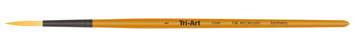 Tri-Art Artist Brushes - Short Synthetic - WC/Acryl - Liner - 1
