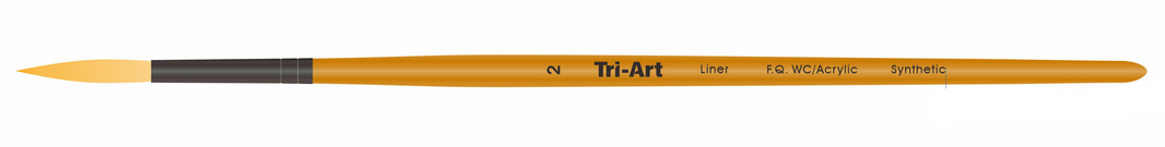 Tri-Art Artist Brushes - Short Synthetic - WC/Acryl - Liner - 2 - Art Noise