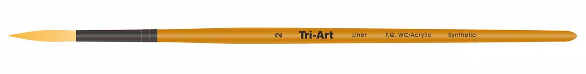 Tri-Art Artist Brushes - Short Synthetic - WC/Acryl - Liner - 2