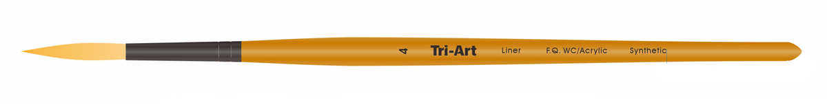 Tri-Art Artist Brushes - Short Synthetic - WC/Acryl - Liner - 4