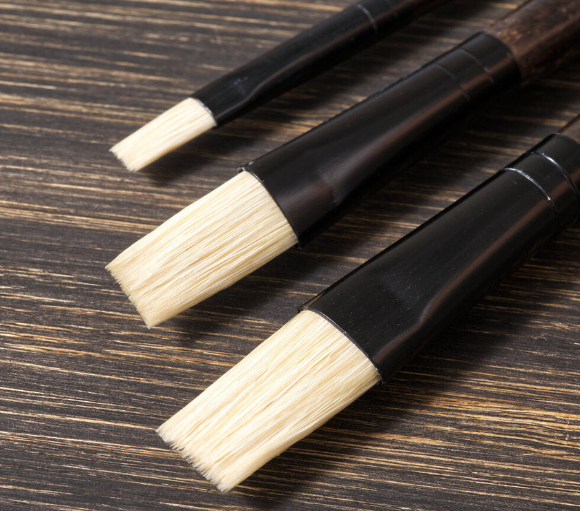 Tri-Art Artist Brushes - Long Handle Natural Bristle - Stroke - Art Noise