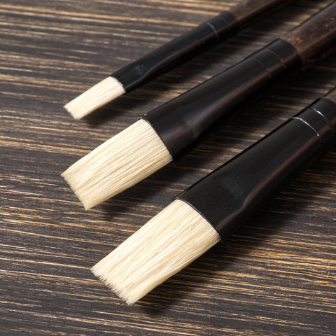 Tri-Art Artist Brushes - Long Handle Natural Bristle - Stroke - Art Noise