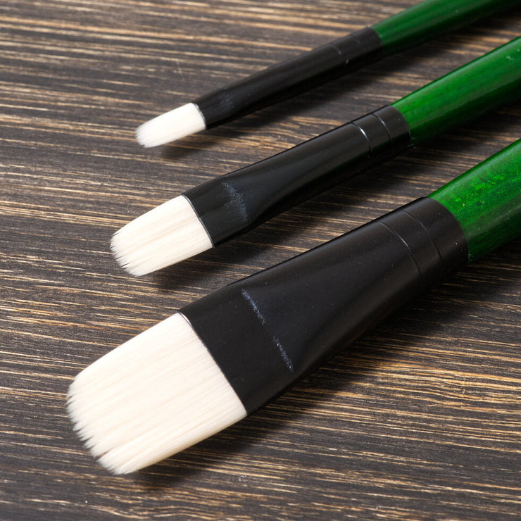 Tri-Art Artist Brushes - Long Handle Soft Synthetic - Filbert - Art Noise