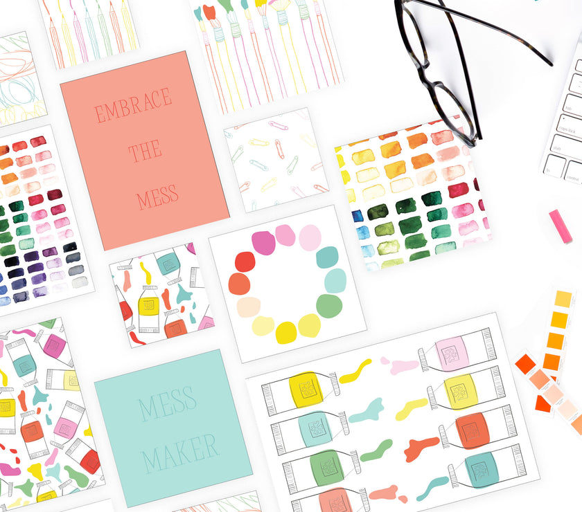 The Paper Curator - Mess Maker Scrapbook Kit - Art Noise