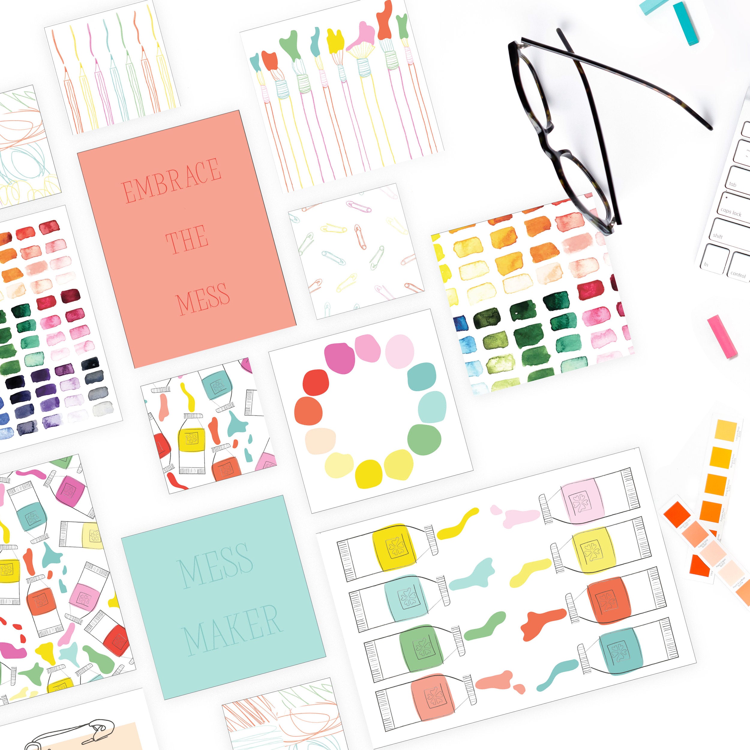 The Paper Curator - Mess Maker Scrapbook Kit - Art Noise