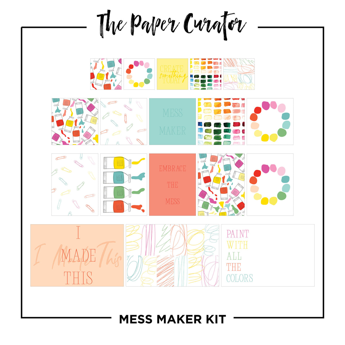 The Paper Curator - Mess Maker Scrapbook Kit