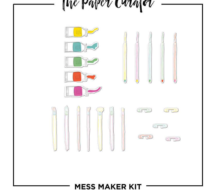 The Paper Curator - Mess Maker Scrapbook Kit - Art Noise