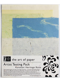 Japanese Paper - Potluck - Kurotani Artist Testing Pack