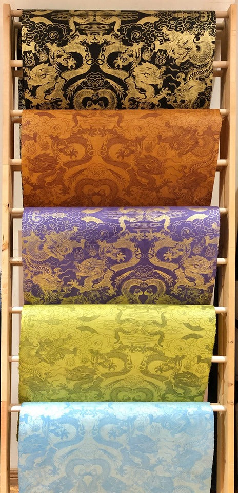 Tibetan Paper & Handicraft - Himalayan Lokta paper - Dragon print - 20x30" - Art Noise