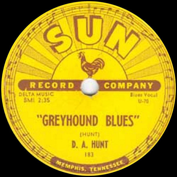 D.A. Hunt - Lonesome Old Jail b/w Greyhound Blues - 7" - TMR224 - Art Noise