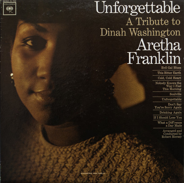 Aretha Franklin - Unforgivable: A Tribute to Dinah Washington (LP) - Art Noise