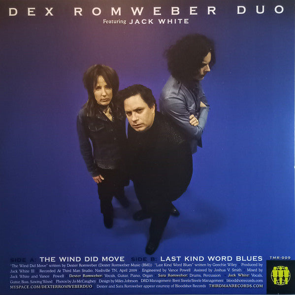 Dex Romweber Duo - The Wind Did Move - 7" - TMR009 - Art Noise