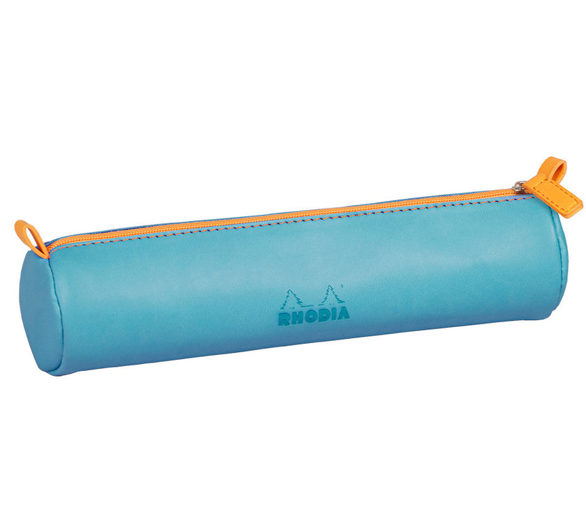 Rhodia - Round Leatherette Pencil Case - Art Noise