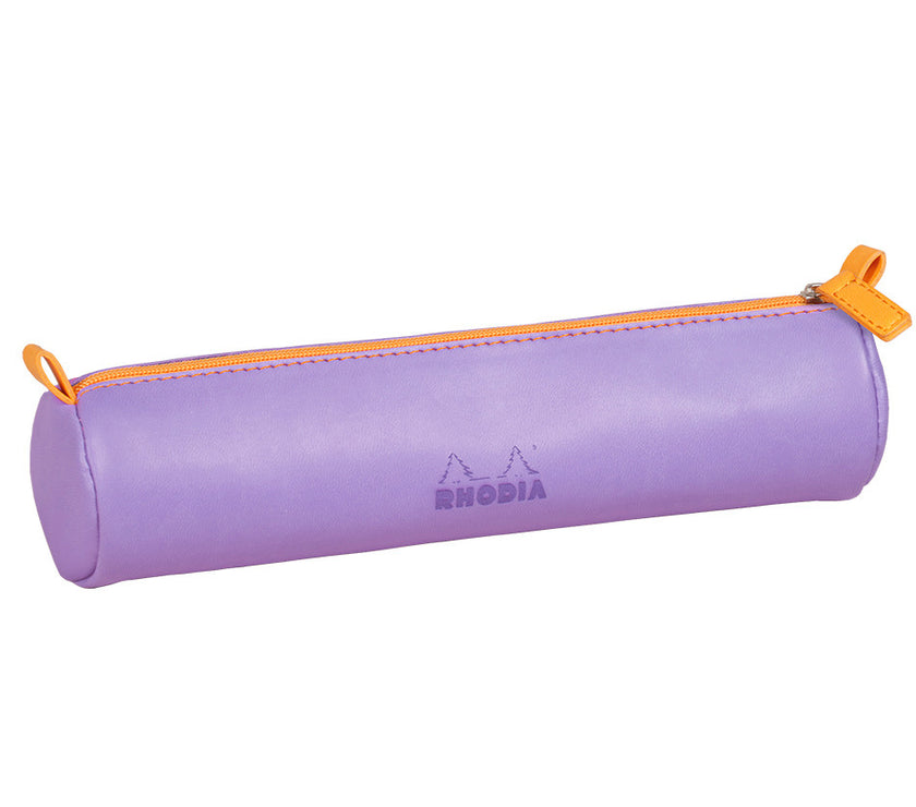 Rhodia - Round Leatherette Pencil Case - Art Noise