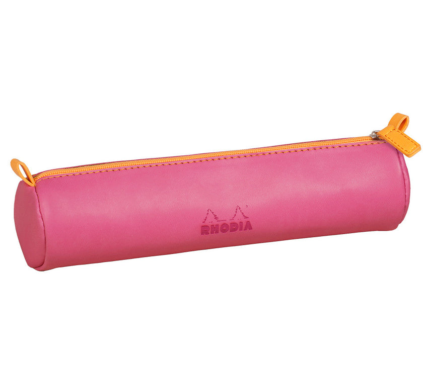 Rhodia - Round Leatherette Pencil Case - Art Noise