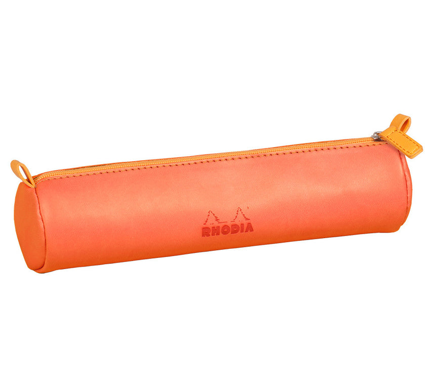 Rhodia - Round Leatherette Pencil Case - Art Noise