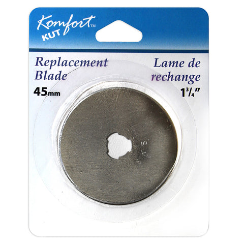 KOMFORT KUT - Replacement Blade for Rotary Cutter - 45mm (13⁄4″) - Art Noise KOMFORT KUT - Replacement Blade for Rotary Cutter - 45mm (13⁄4″) Komfort Kut Cutters art-noise.myshopify.com komfort-kut-replacement-blade-for-rotary-cutter-45mm-13-4