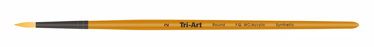 Tri-Art Artist Brushes - Short Synthetic - WC/Acryl - Round - 2