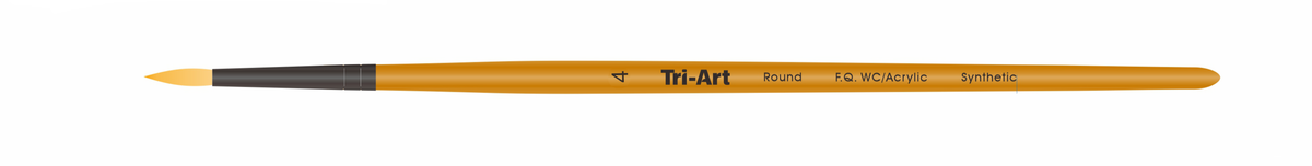 Tri-Art Artist Brushes - Short Synthetic - WC/Acryl - Round - 4