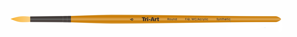 Tri-Art Artist Brushes - Short Synthetic - WC/Acryl - Round - 6