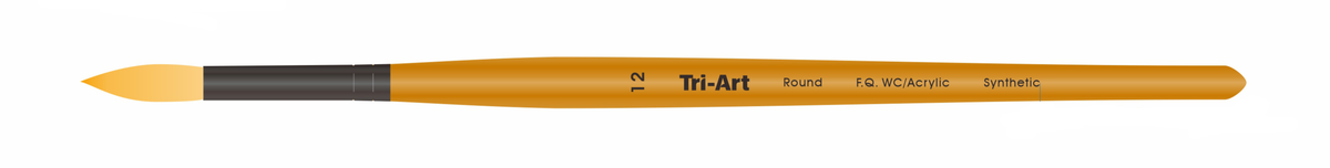 Tri-Art Artist Brushes - Short Synthetic - WC/Acryl - Round - 12
