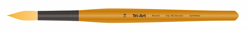 Tri-Art Artist Brushes - Short Synthetic - WC/Acryl - Round - 18 - Art Noise