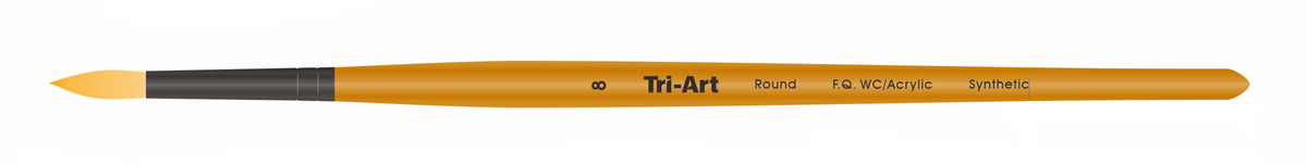 Tri-Art Artist Brushes - Short Synthetic - WC/Acryl - Round - 8