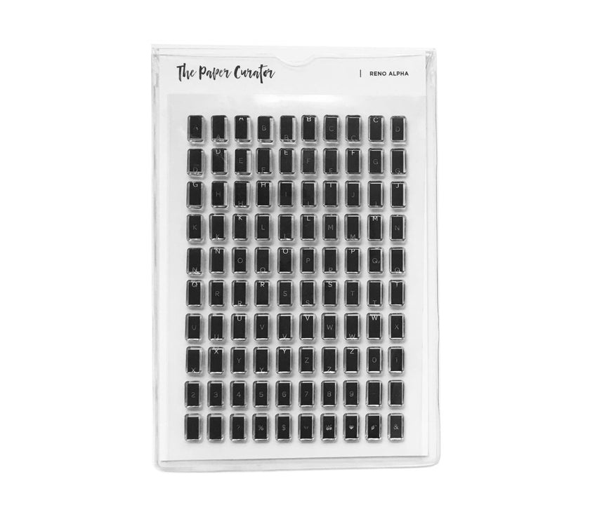 The Paper Curator - Reno Alpha Stamp - Art Noise