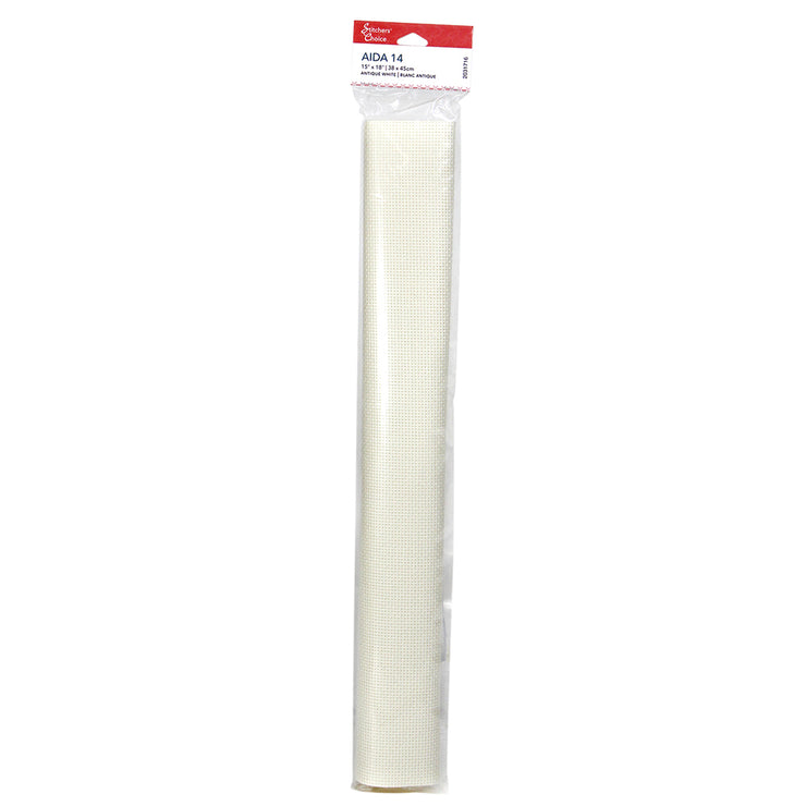STITCHERS' CHOICE - Cotton 14ct Aida 38.1 x 45.7 cm (15″ x 18″) - Antique White - Art Noise