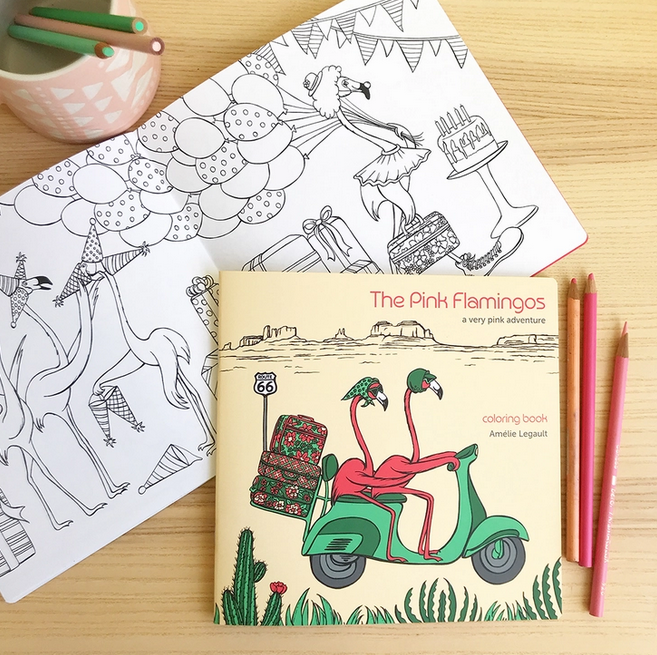 The Pink Flamingos Coloring Book